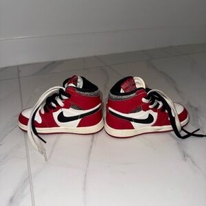 Nike Kids Red and Black High-Top Sneakers
